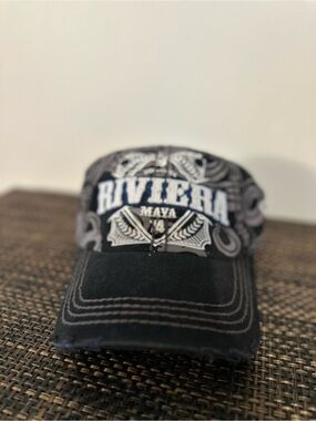 Vintage "Riviera Maya" Pier 27 Distressed Baseball Cap / Hat
